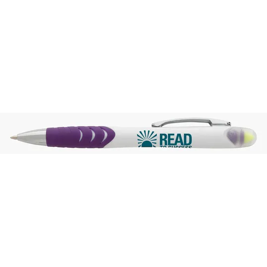Souvenir® Jalan Highlighter Pen Combo, Slide-Action Ballpoint — view 32