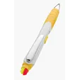 Souvenir® Jalan Highlighter Pen Combo, Slide-Action Ballpoint — view 22