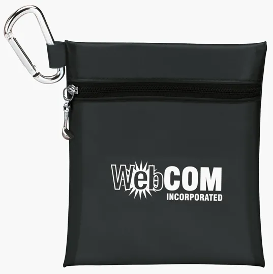 Large Tee Pouch with Carabiner Clip — view 6