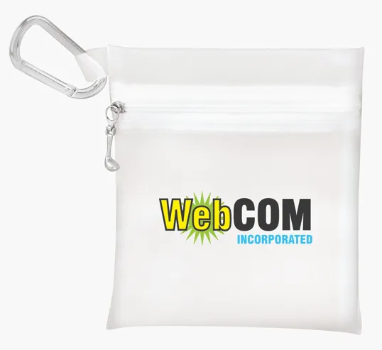 Large Tee Pouch with Carabiner Clip — view 7