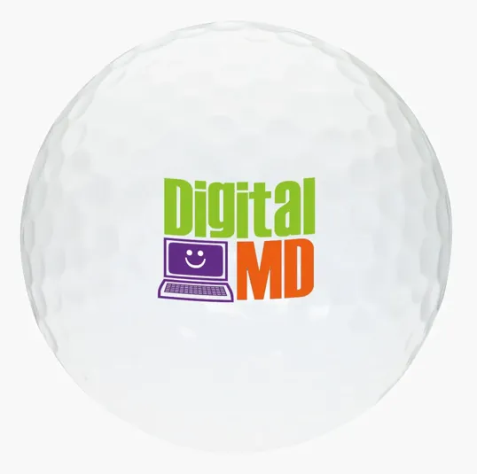 White Golf Ball, Two-Piece Distance — view 5