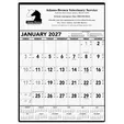 Triumph® Black & White Contractor Memo Calendar