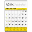 Triumph® Calendars Yellow & Black Contractor Memo Calendar — view 2