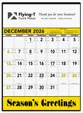 Triumph® Calendars Yellow & Black Contractor Memo Calendar