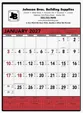 Triumph® Calendars Red & Black Contractor Memo Calendar