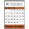 Triumph® Calendars Orange & Black Contractor Memo Calendar — view 2