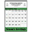 Triumph® Calendars Green & Black Contractor Memo Calendar — view 2