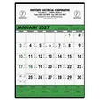 Triumph® Calendars Green & Black Contractor Memo Calendar