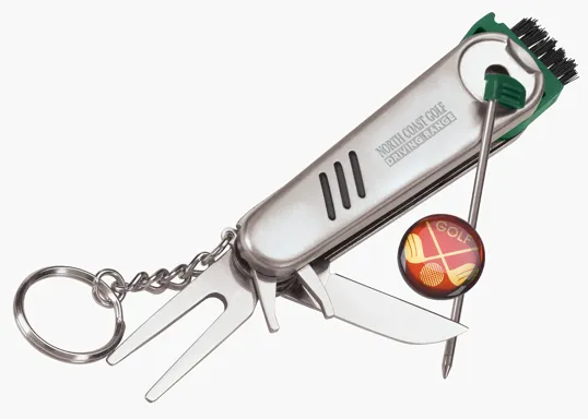 Good Value™ Golf Tool Keyholder, 6-in-1 Stainless Steel — view 2