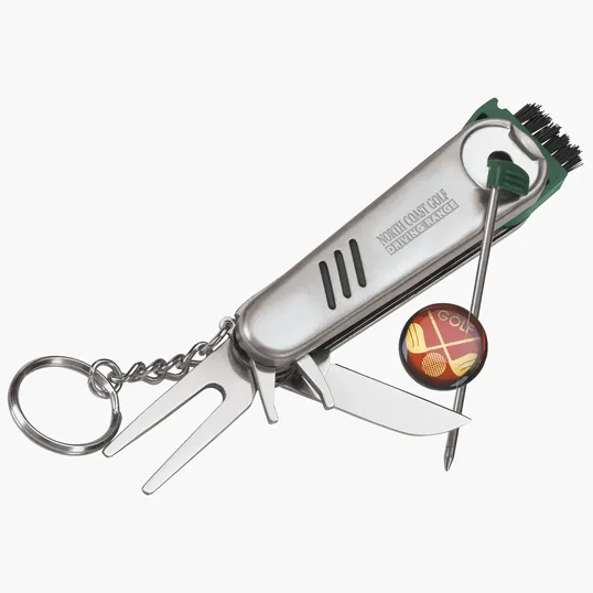 Good Value™ Golf Tool Keyholder, 6-in-1 Stainless Steel — view 3