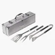 Good Value™ BBQ 3-Piece Set with Aluminum Case — view 2