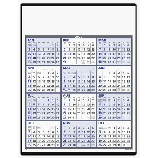 Triumph® Calendars Span-A-Year Wall Calendar, 22 x 29 in. — view 2