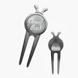Deluxe Magnetic Divot Repair Tool with Ball Marker — view 3