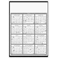Triumph® Calendars Black & White Span-A-Year Non-Laminated Calendar — view 2