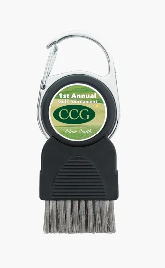 Good Value™ Golf Club Brush with Retractable Brush and Ball Marker — view 4