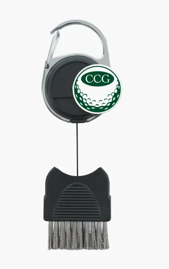 Good Value™ Golf Club Brush with Retractable Brush and Ball Marker — view 5