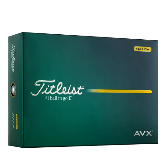 Titleist® AVX® Yellow Golf Ball, 3-Piece Urethane — view 3