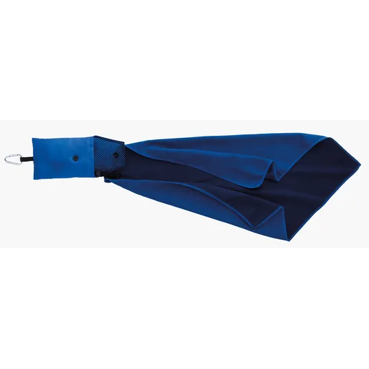 Good Value™ Cooling Towel in Mesh Pouch with Carabiner Clip — view 5