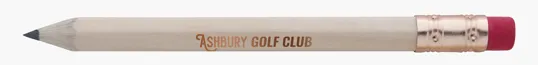 Hex Golf Pencil with Eraser — view 7