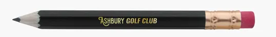 Hex Golf Pencil with Eraser — view 8