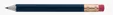 Hex Golf Pencil with Eraser — view 2