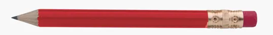 Round Golf Pencil with Eraser — view 5