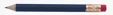 Round Golf Pencil with Eraser — view 3