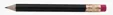 Round Golf Pencil with Eraser — view 2