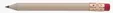 Round Golf Pencil with Eraser