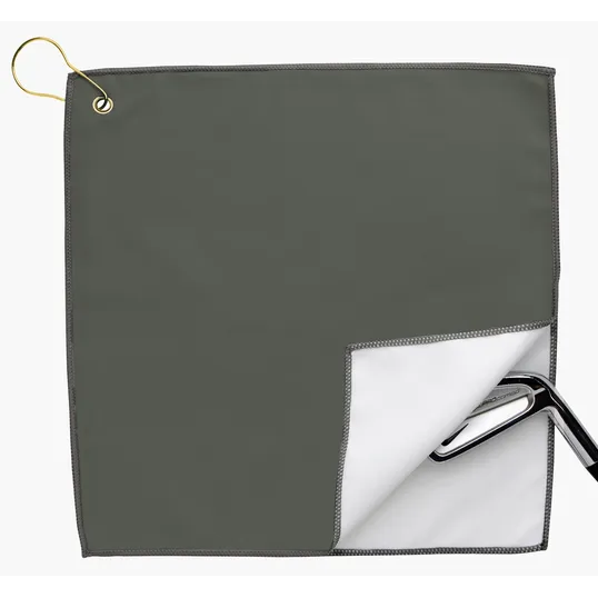Good Value™ RPET Double Layer Golf Towel with Brass Grommet & Hook