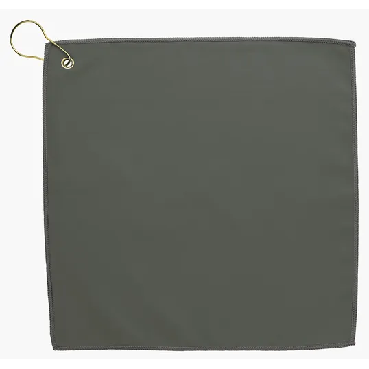 Good Value™ RPET Double Layer Golf Towel with Brass Grommet & Hook — view 2