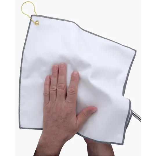 Good Value™ RPET Double Layer Golf Towel with Brass Grommet & Hook — view 17