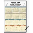 Triumph® Calendars Time Management Span-A-Year Laminated Wall Calendar with Marker