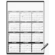 Triumph® Calendars Black & White Span-A-Year Laminated Wall Calendar with Marker — view 3
