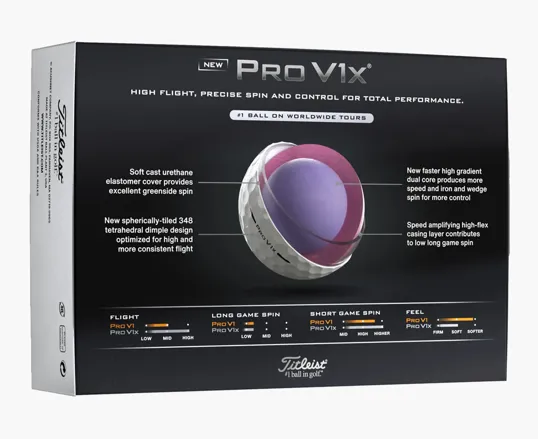 Titleist® Pro V1x® Golf Ball Half Dozen — view 4