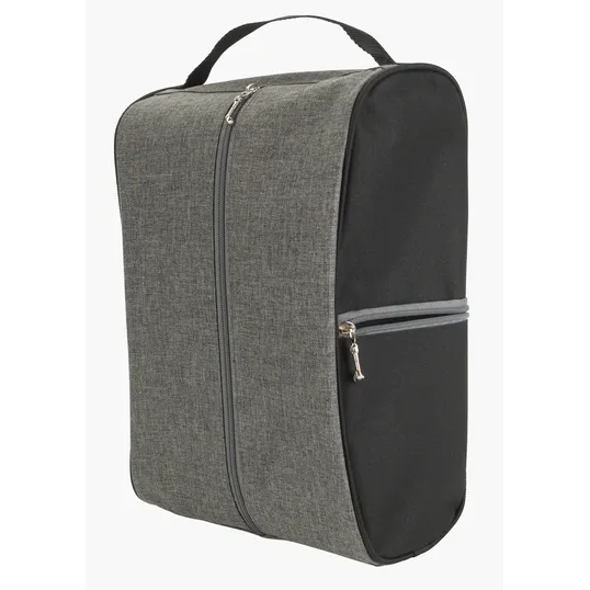 Two-Tone Shoe Bag with Front and Side Zip Pockets — view 7