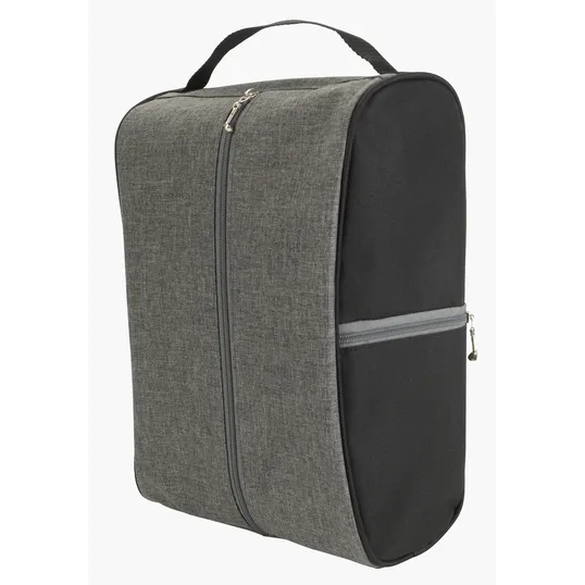 Two-Tone Shoe Bag with Front and Side Zip Pockets — view 6