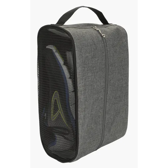 Two-Tone Shoe Bag with Front and Side Zip Pockets — view 5