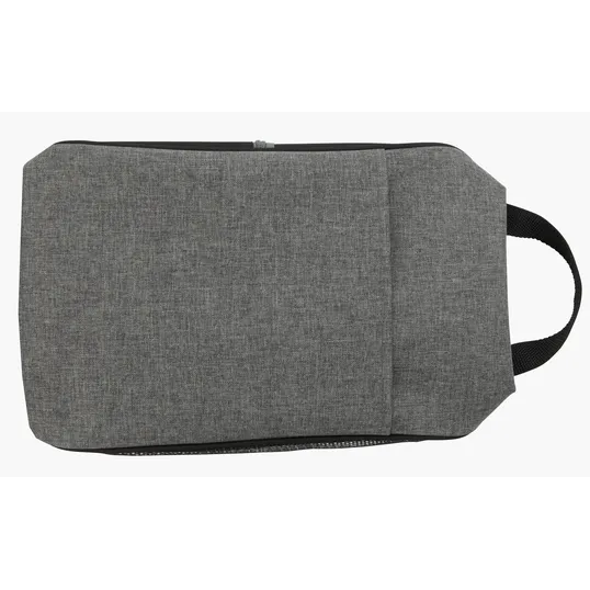 Two-Tone Shoe Bag with Front and Side Zip Pockets — view 2