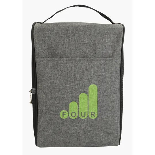 Two-Tone Shoe Bag with Front and Side Zip Pockets — view 9