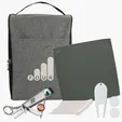 Heathered Golf Shoe Bag Kit with Towel, Tees and Divot Tool — view 8