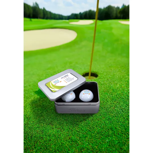 Titleist® 2-Ball Business Card Tin with Pro V1® Golf Balls — view 6