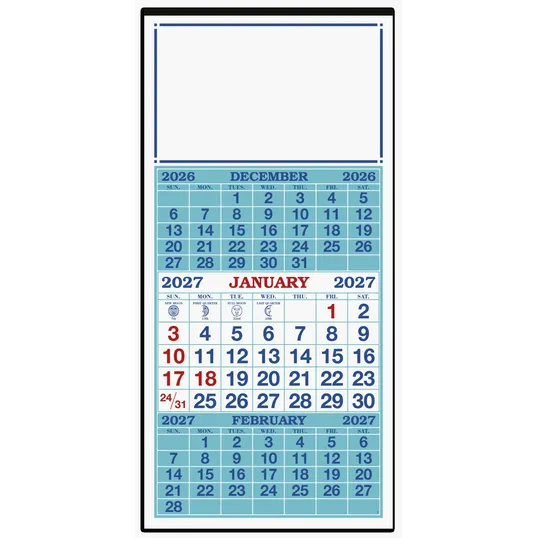 Skinner & Kennedy® 3-Month Display 12-Sheet Calendar — view 2