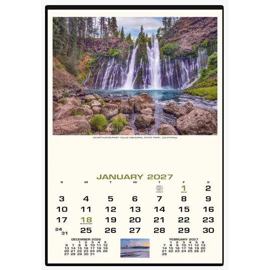 HotLine® Products Scenic America® Executive Wall Calendar, 16.5 x 24 in. — view 2