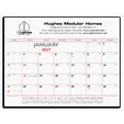 Triumph® Calendars Red & Black Desk Pad Calendar