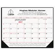 Triumph® Calendars Red & Black Desk Pad Calendar with Vinyl Corners