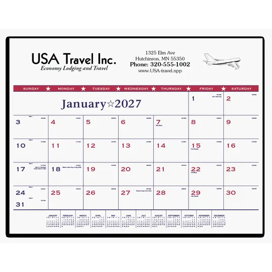 Triumph® Calendars Patriotic Desk Pad, 22 x 17 in.