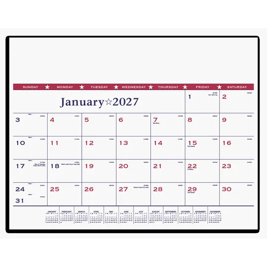 Triumph® Calendars Patriotic Desk Pad, 22 x 17 in. — view 2