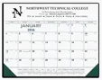 Triumph® Calendars Blue & Black Desk Pad with Vinyl Corners — view 7