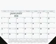 Triumph® Calendars Blue & Black Desk Pad with Vinyl Corners — view 5